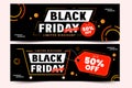 Black Friday sale Banner design template Royalty Free Stock Photo