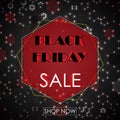 Black Friday sale banner design template Royalty Free Stock Photo