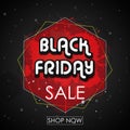 Black Friday sale banner design template Royalty Free Stock Photo