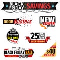 Black Friday Sale banner elements Royalty Free Stock Photo