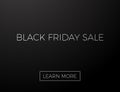 Black Friday sale banner. Vector design. Big sales, special offer, promotion Royalty Free Stock Photo