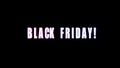 Black Friday sale. Sale banner. Neon