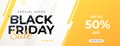 Black friday sale banner, special offer. Banner of sale, website store banner templates. Banners for online shopping.