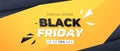 Black friday sale banner, special offer. Banner of sale, website store banner templates. Banners for online shopping.