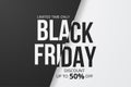 Black friday sale banner. Royalty Free Stock Photo