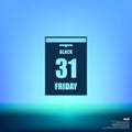 Black Friday Sale Calendar date page Royalty Free Stock Photo