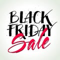 Black Friday Sale lettering. Vector illustration Royalty Free Stock Photo