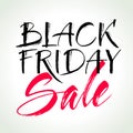 Black Friday Sale lettering. Vector illustration Royalty Free Stock Photo