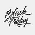 Black Friday Sale Calligraphy Lettering Badge Label Royalty Free Stock Photo