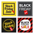 Black friday sale card sets Royalty Free Stock Photo