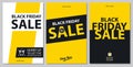Black friday sale card sets Royalty Free Stock Photo