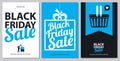 Black friday sale card sets Royalty Free Stock Photo