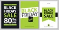 Black friday sale card sets Royalty Free Stock Photo