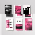 Set of banners for sale on black friday. Vector illustrations for website and social media. Royalty Free Stock Photo