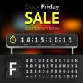 Black Friday sale countdown timer