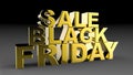 Black Friday Sale 3D Illustration