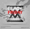 Black friday sale design. conceptual layout