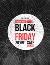 Black friday sale design template.