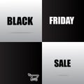 Black friday sale design black and white