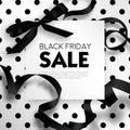 Black Friday sale discount promo offer poster or advertising flyer and coupon. Royalty Free Stock Photo