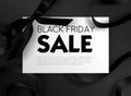Black Friday sale discount promo offer poster or advertising flyer and coupon. Royalty Free Stock Photo