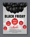 Black friday sale event poster