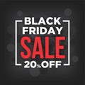 Black Friday sale with grey bubbles background Royalty Free Stock Photo