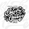 Black Friday Sale calligraphy vector illustration.