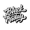 Black Friday Sale Lettering Badge Royalty Free Stock Photo