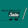 Black Friday Sale. illustration Advertising Poster design templat.