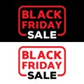 Black friday sale illustration vector design template. poster, banner Royalty Free Stock Photo