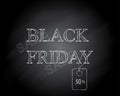 Black friday sale inscription Royalty Free Stock Photo