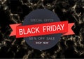 Black Friday sale inscription design template. Royalty Free Stock Photo