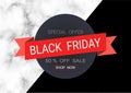 Black Friday sale inscription design template, Concept of advertising for seasonal offer with abstract background. Royalty Free Stock Photo