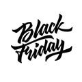 Black Friday Sale Lettering Badge Royalty Free Stock Photo