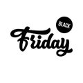 Black Friday Sale Lettering Badge Royalty Free Stock Photo