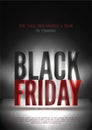 Black friday sale luxury store special price offer vector banner template with spotlight Royalty Free Stock Photo