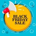 Black Friday Sale - megaphone and text.