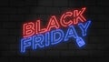 Black Friday Sale neon text Glowing neon sign advertising