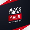 Black Friday sale offer promo discount poster banner elegant sporty template Royalty Free Stock Photo