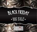 Black Friday sale polygonal background