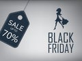 Black friday sale poster. Special offer template Royalty Free Stock Photo