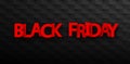 Black friday sale promo banner on geometric background.