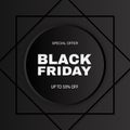 Black friday sale promotion abstract banner