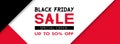 Black friday sale promotional banner template Royalty Free Stock Photo