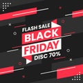 Black Friday Sale square banner template Royalty Free Stock Photo