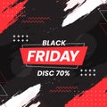 Black Friday Sale square banner template Royalty Free Stock Photo