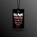 Black friday sale sticker label Royalty Free Stock Photo