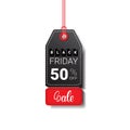 Black Friday Sale Tag Isolated Special Offer Icon Design Royalty Free Stock Photo