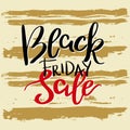 Black Friday sale template for banner or poster. Vector
